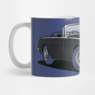 MGB Vintage Car in Black Mug